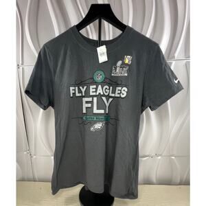 Nike Philadelphia Eagles Super Bowl LIX “Fly Eagles Fly” T-Shirt XL Gray NFL Tee